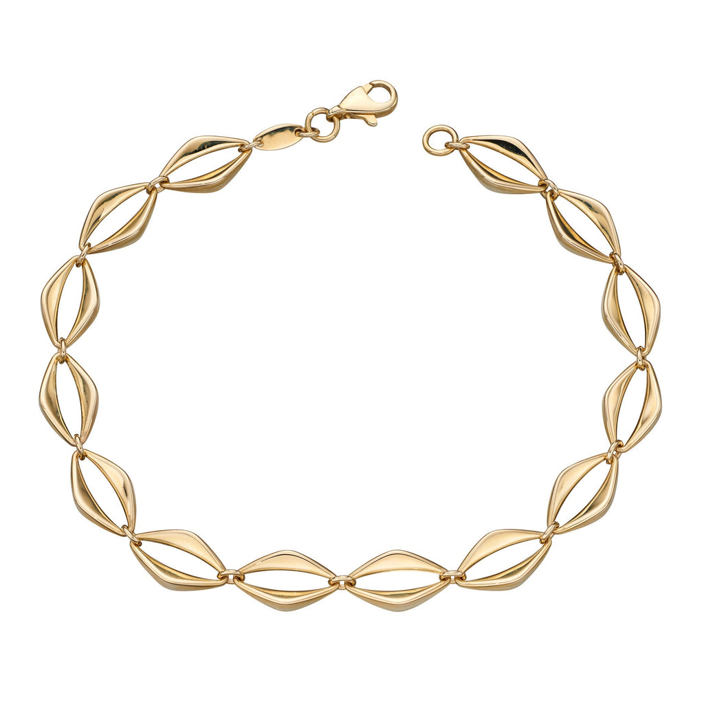 Elements Gold Open Eye Link Bracelet
