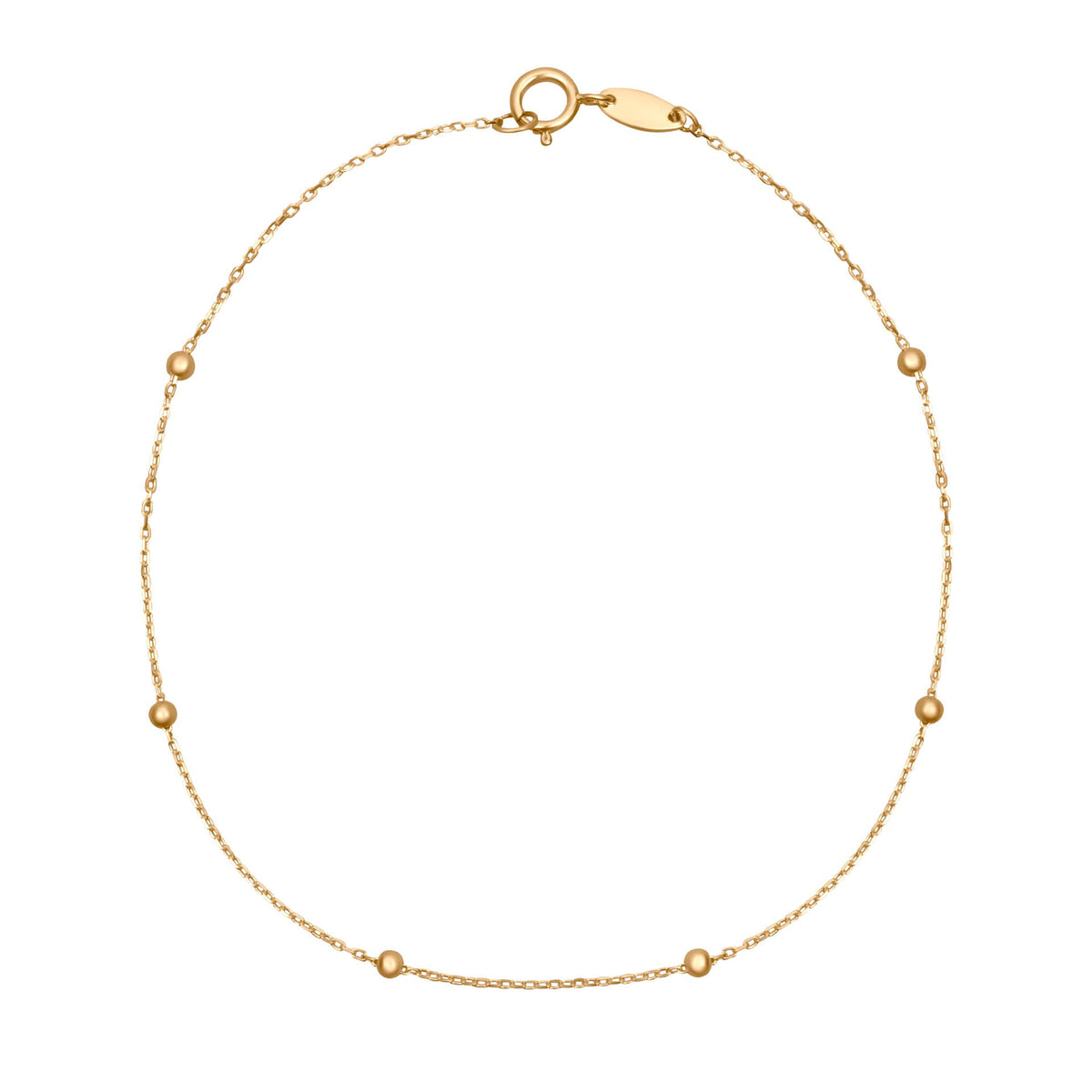 Elements Gold Feingliedriges Kugelarmband