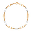 Elements Gold Elongated Link Bracelet