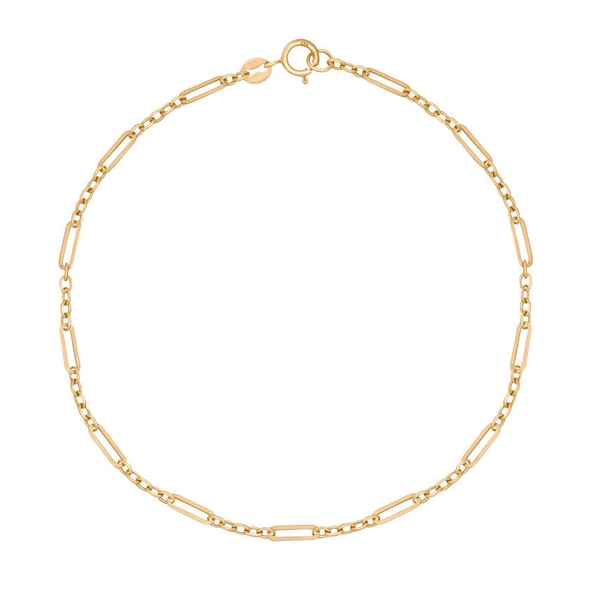 Elements Gold Mixed Length Link Bracelet