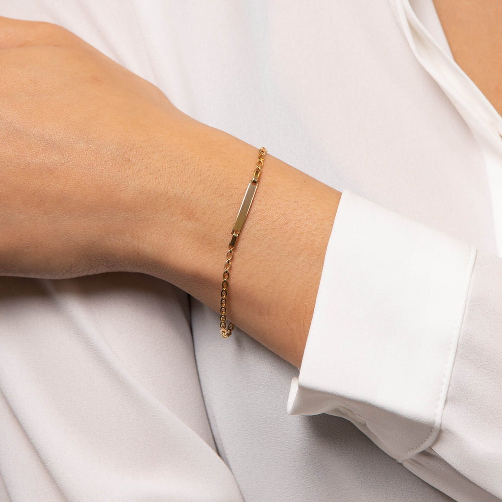 Elements Gold ID Bracelet