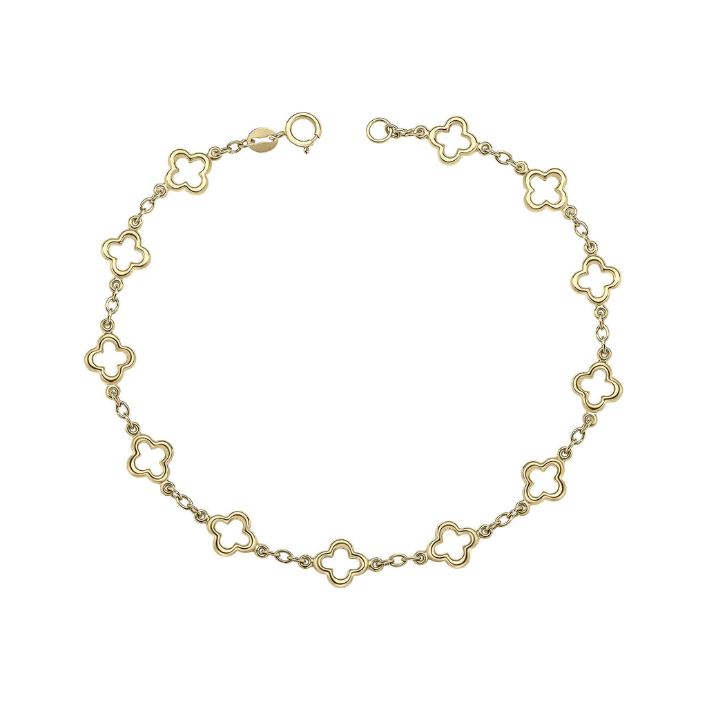 Elements Gold Kleeblatt-Armband