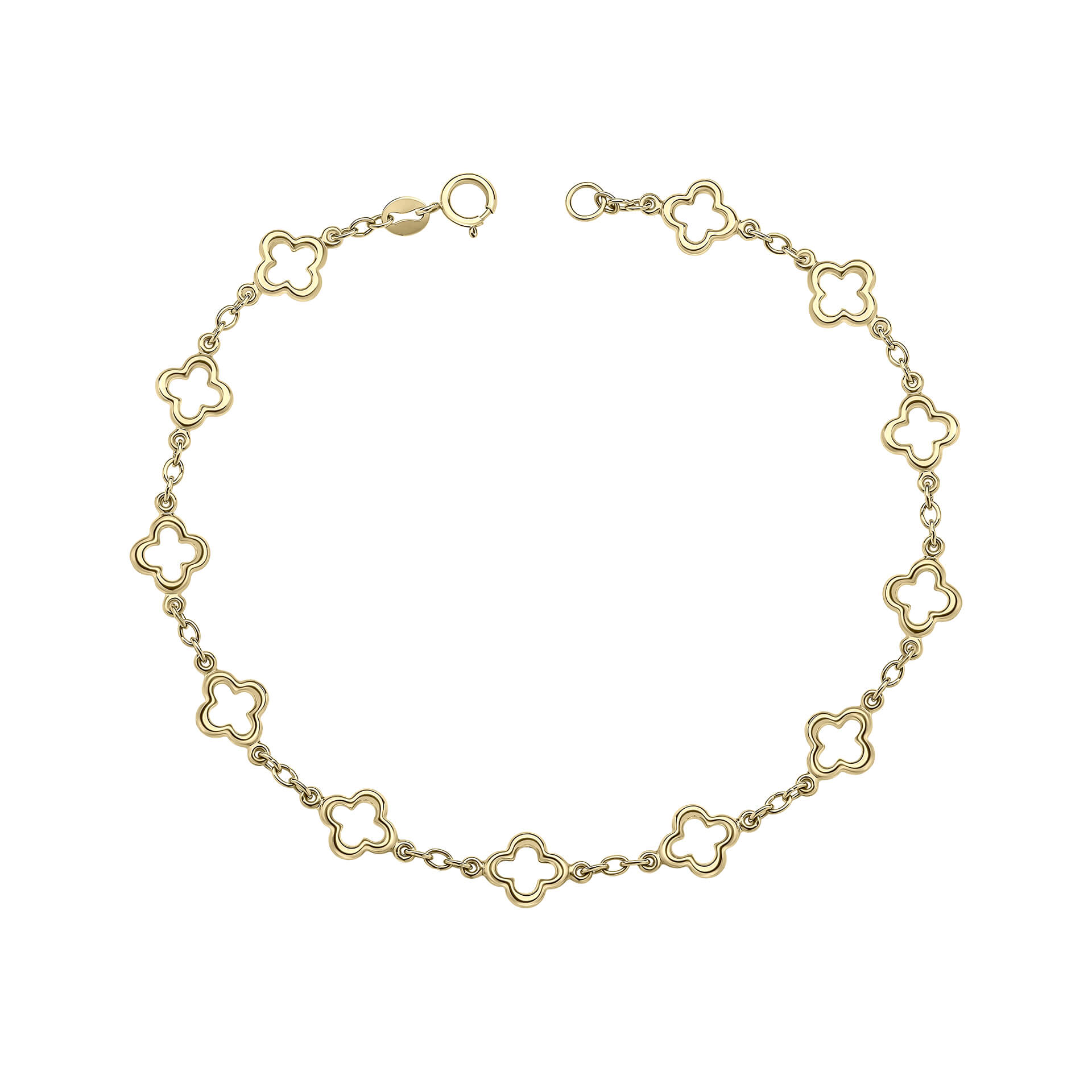 Elements Gold Kleeblatt-Armband
