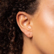 Elements Gold Rope Effect Hoop Earrings