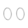 Elements Gold Rope Effect Hoop Earrings