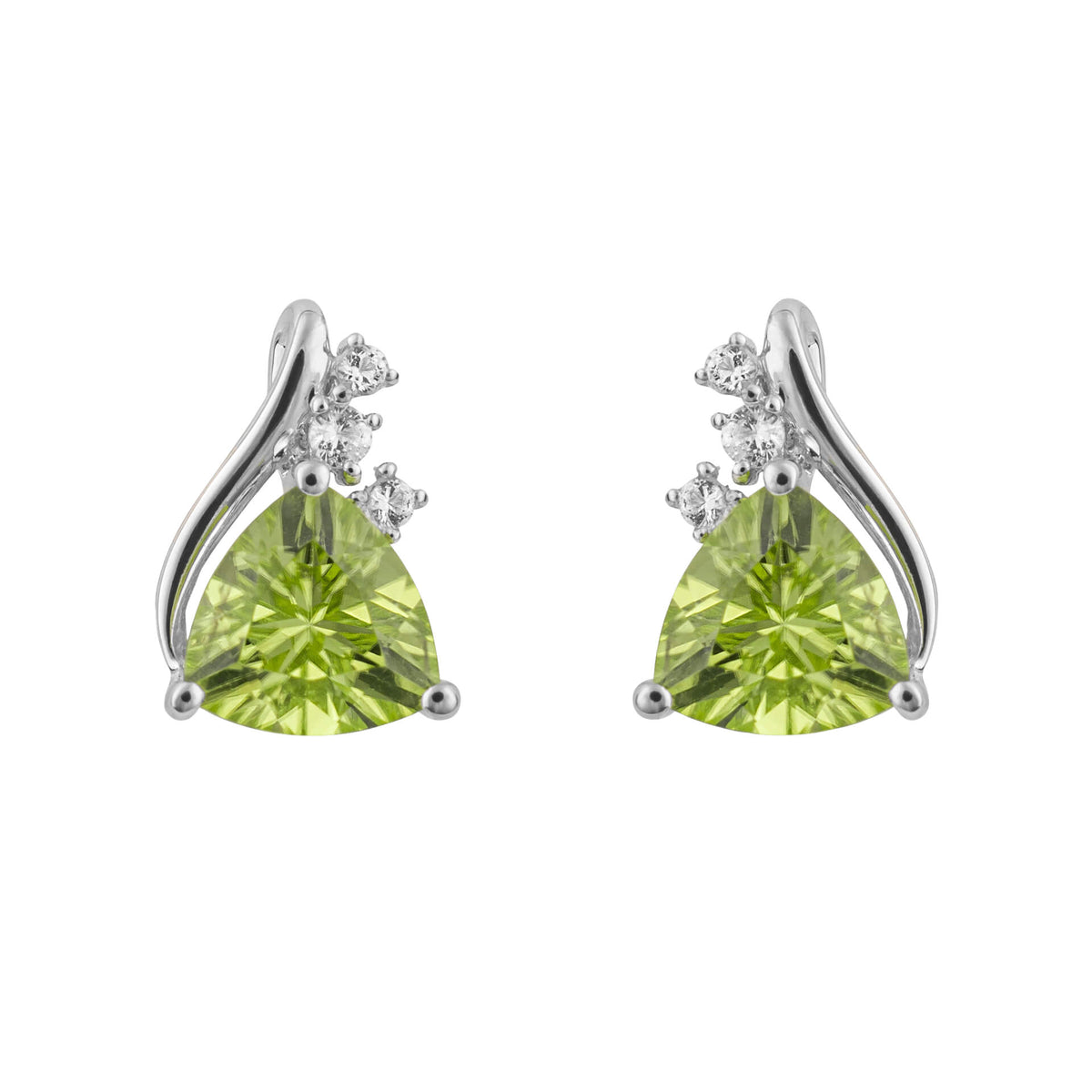 Elements Gold Trillion Semi-Precious Stud Earrings