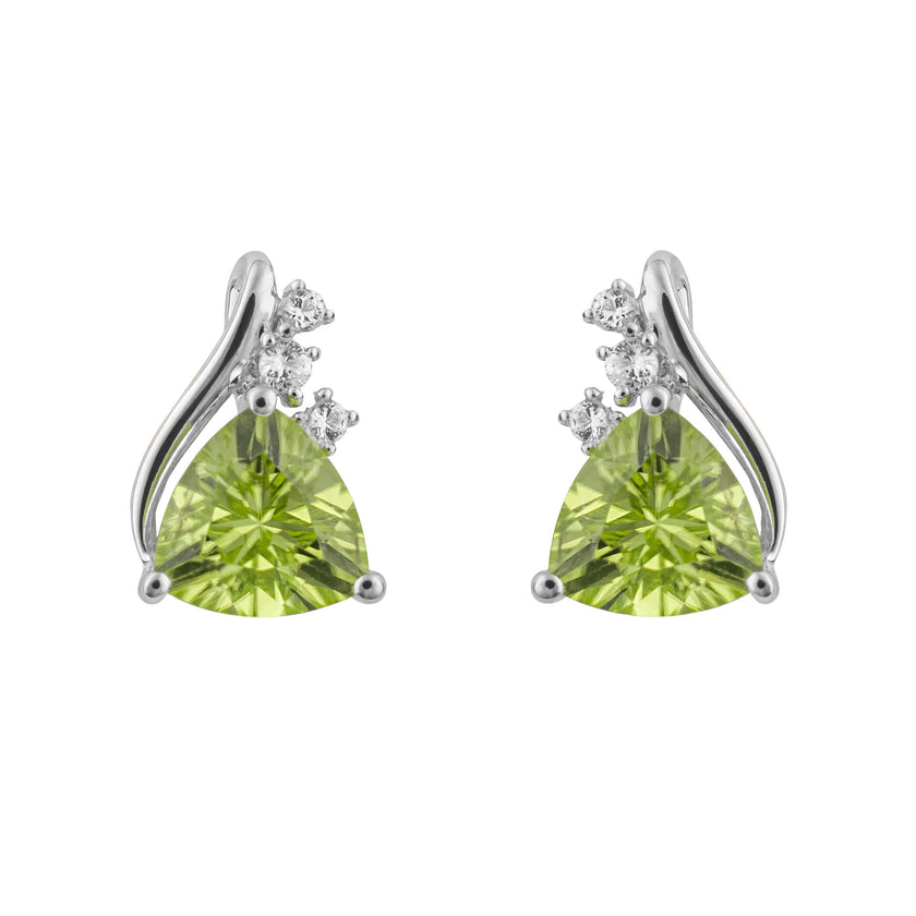 Elements Gold Trillion Semi-Precious Stud Earrings