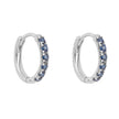 Elements Gold Precious Stone Hoop Earrings