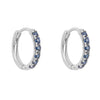 Elements Gold Precious Stone Hoop Earrings