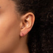 Elements Gold Precious Stone Hoop Earrings