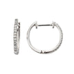 Elements Gold Huggie Hoop Earrings with Pave Diamonds