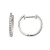 Elements Gold Huggie Hoop Earrings with Pave Diamonds