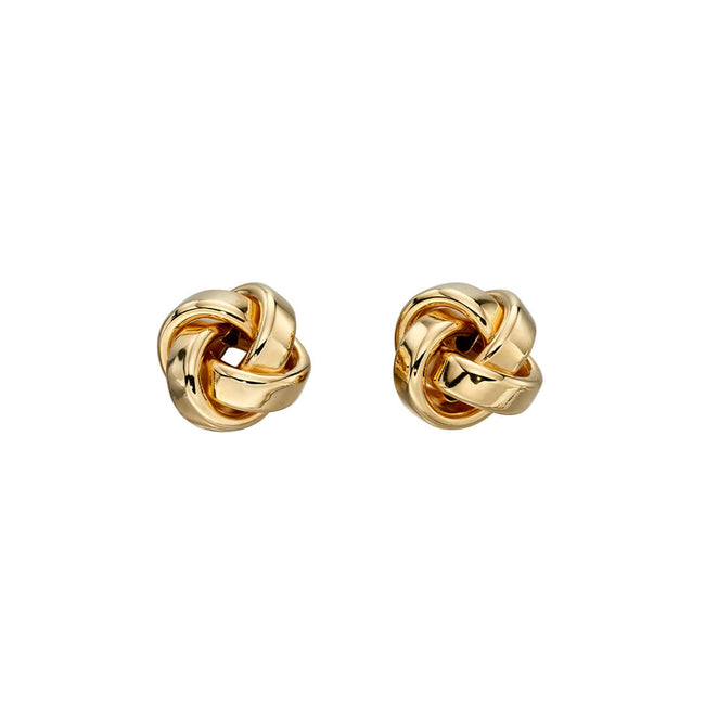 Elements Gold Knot Stud Earrings