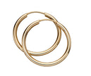 Elements Gold Sleeper Hoop Earrings