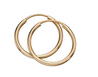 Elements Gold Sleeper Hoop Earrings