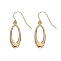 Elements Gold Open Oval Earrings