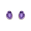 Elements Gold Irregular Shaped Semi-Precious Stone Stud Earrings