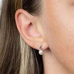 Elements Gold Pearl and Diamond Vine Earrings