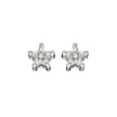 Elements Gold Star Shaped Diamond Stud Earrings