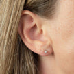 Elements Gold Star Shaped Diamond Stud Earrings