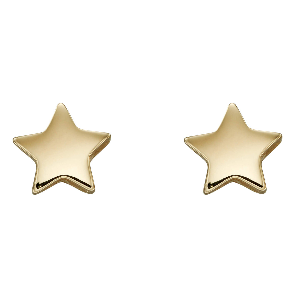 Pendientes de botón pequeños con forma de estrella Elements Gold