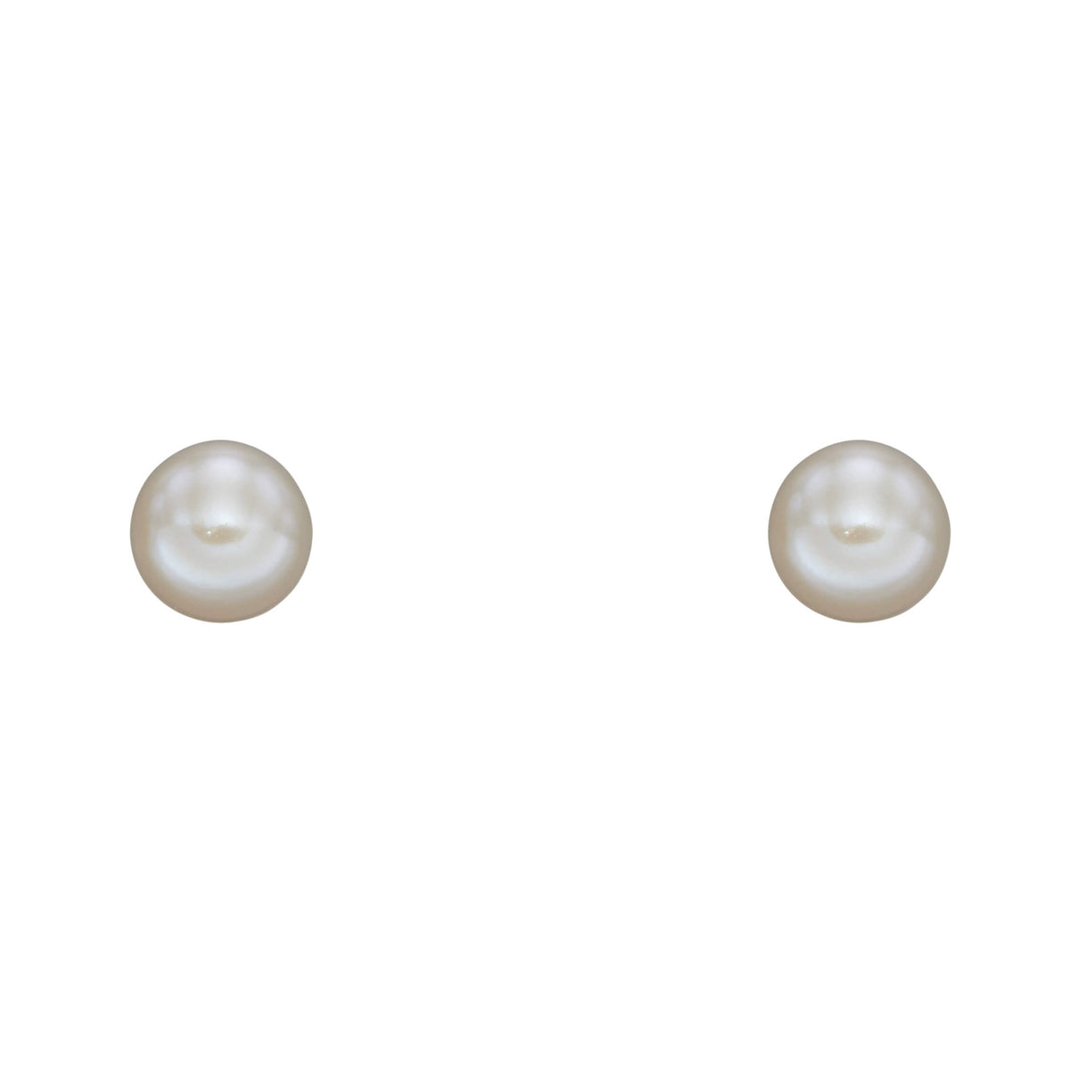 Elements Gold Pearl Stud Earrings