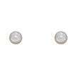 Elements Gold Pearl Stud Earrings