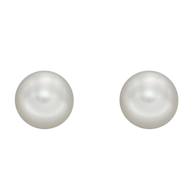 Elements Gold Pearl Stud Earrings