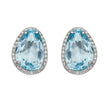 Elements Gold Irregular Shaped Semi-Precious Stone Stud Earrings