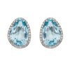 Elements Gold Irregular Shaped Semi-Precious Stone Stud Earrings