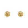 Elements Gold Textured Ball Stud Earrings