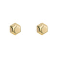 Elements Gold Hexagon-Ohrstecker