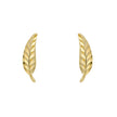 Elements Gold Feather Stud Earrings