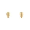 Elements Gold Plain Teardrop Stud Earrings