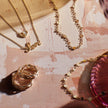 Elements Gold Rope Textured Hoop Earrings