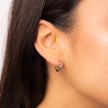 Elements Gold Amalfi Creolen mit dreifarbigem Twist
