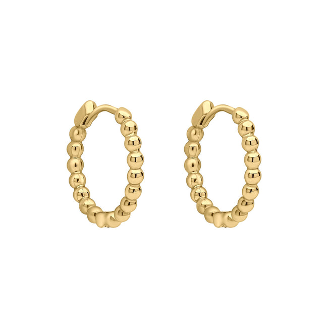 Elements Gold Ball Hoop Earrings