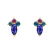 Elements Gold Barcelona Cluster Stud Earrings