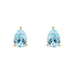 Elements Gold Pear Fancy Cut Topaz Stud Earrings