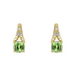 Elements Gold Ohrringe mit Saphir im Rosenschliff und Diamanten