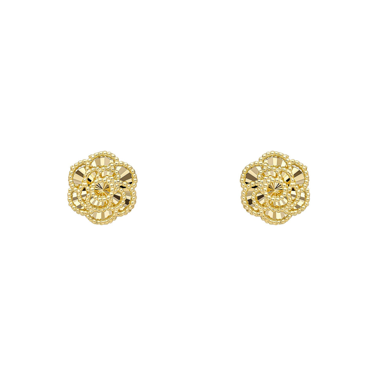 Elements Gold Ohrstecker mit englischer Rose