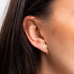 Elements Gold Ohrstecker mit englischer Rose