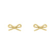 Elements Gold Rope Bow Stud Earrings