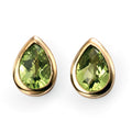 Elements Gold Ohrstecker Peridot Tropfen