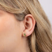 Elements Gold Peridot Teardrop Stud Earrings