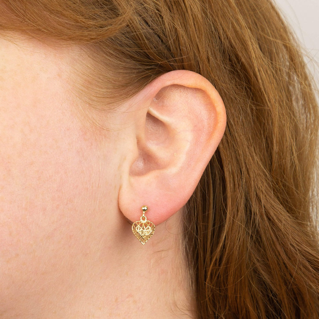 Elements Gold Ohrringe "Caged Heart"
