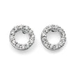 Elements Gold Open Circle Earrings with Diamonds