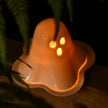 Ghost Tealight Holder – Handmade Ceramic Candle Holder