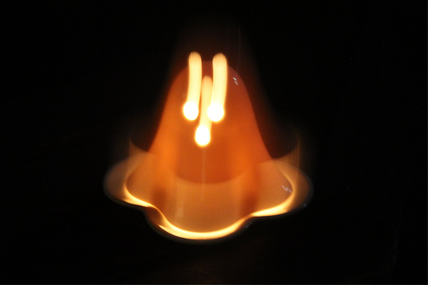 Ghost Tealight Holder – Handmade Ceramic Candle Holder