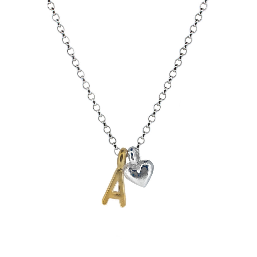 Mini Heart With Initial
